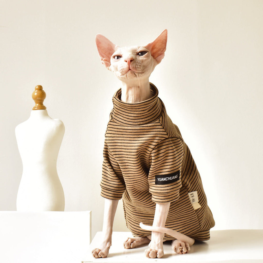 Vintage Knit Striped Inner Layer for Winter Warmth