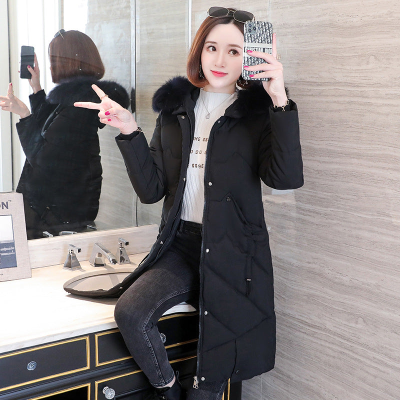 Large Fur Collar Padded Winter Jacket
