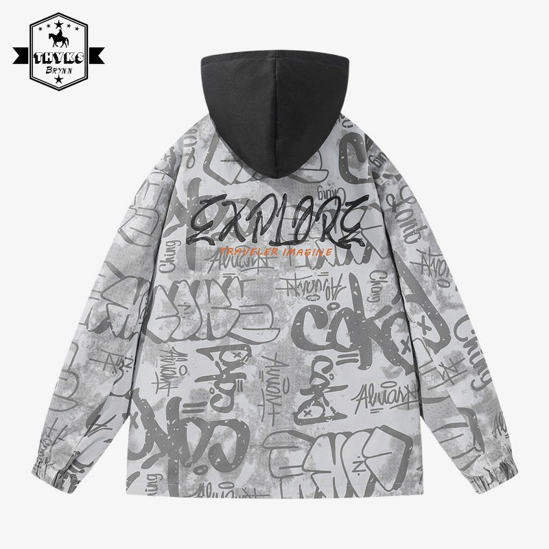Men's Oversized Baseball Jackets - Retro Patchwork Style