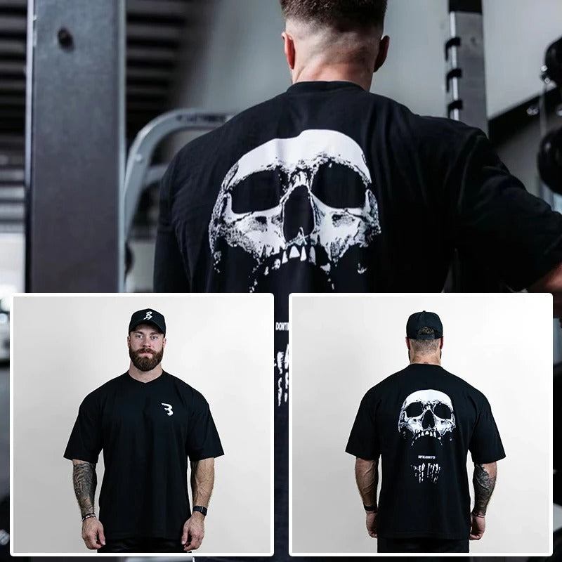 2024 Men's Oversized Cotton Gym Fitness T-shirt