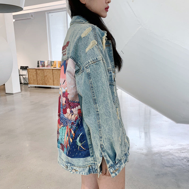 Dinosaur Patch Denim Jacket