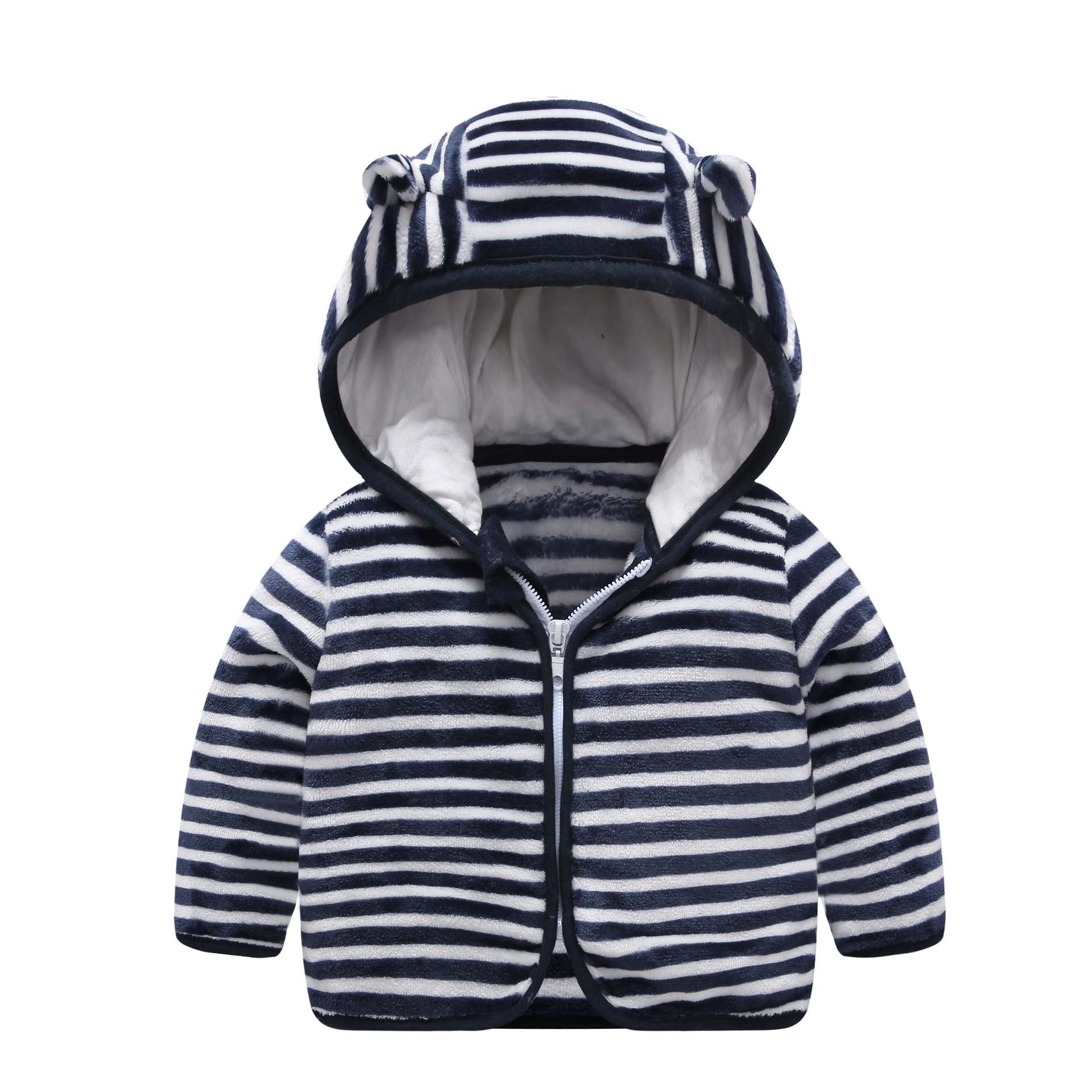 Children's Hooded Coral Fleece Padded Jacket