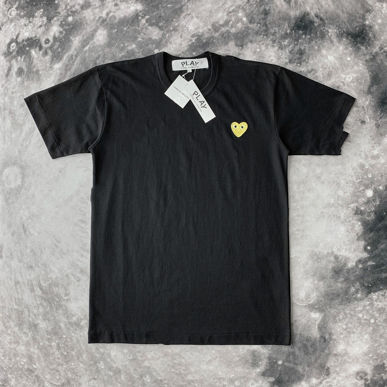 Cotton Heart Embroidered T-Shirt for Couples (Women)