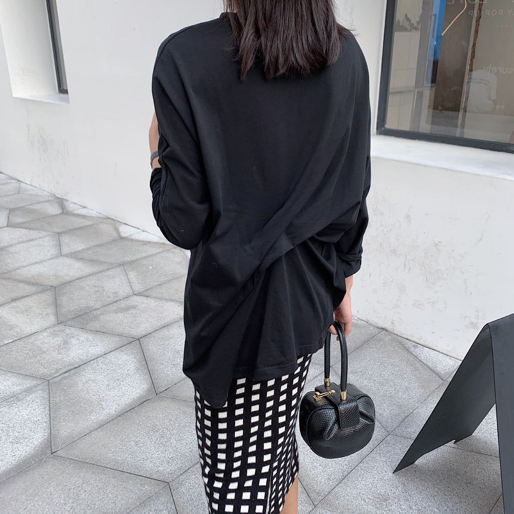 Wrinkled Long Sleeve T-Shirt