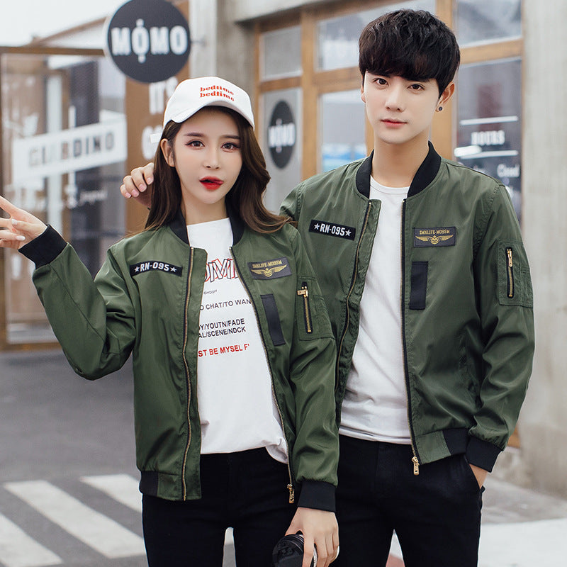 Couple's Baseball Jackets - Korean Style Flight Wear