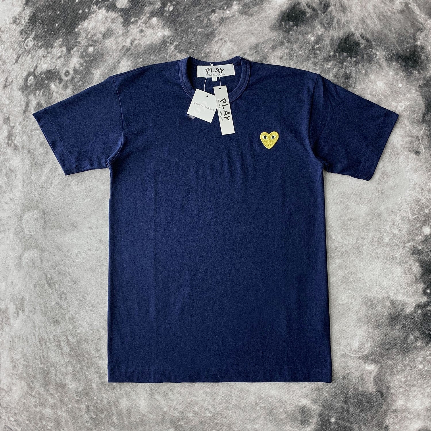 Cotton Heart Embroidered T-Shirt for Couples (Women)