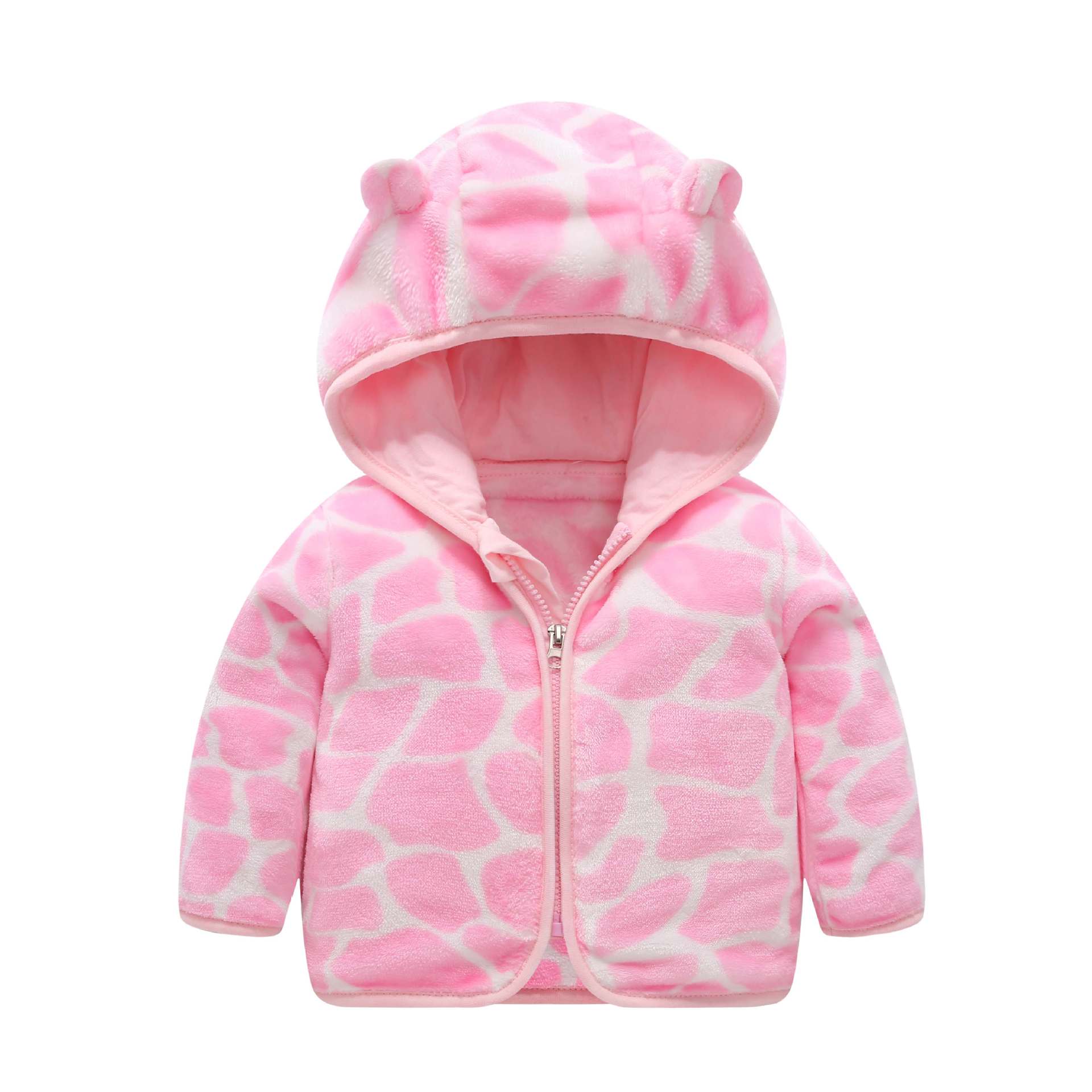 Children's Hooded Coral Fleece Padded Jacket