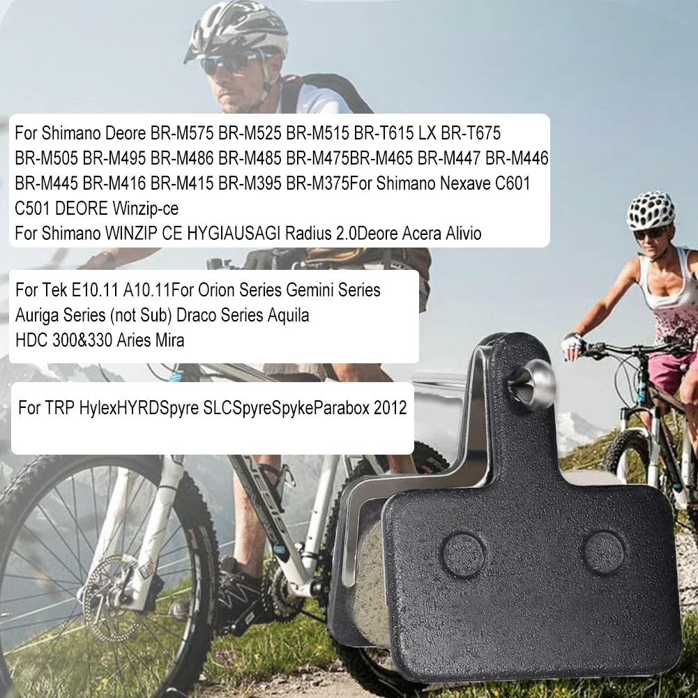TESNO Bike Resin Disc Brake Pads - Wear-resistant Hydraulic Brake Pads Compatible with SHIMANO B01S/B03S/B05S MTB Parts