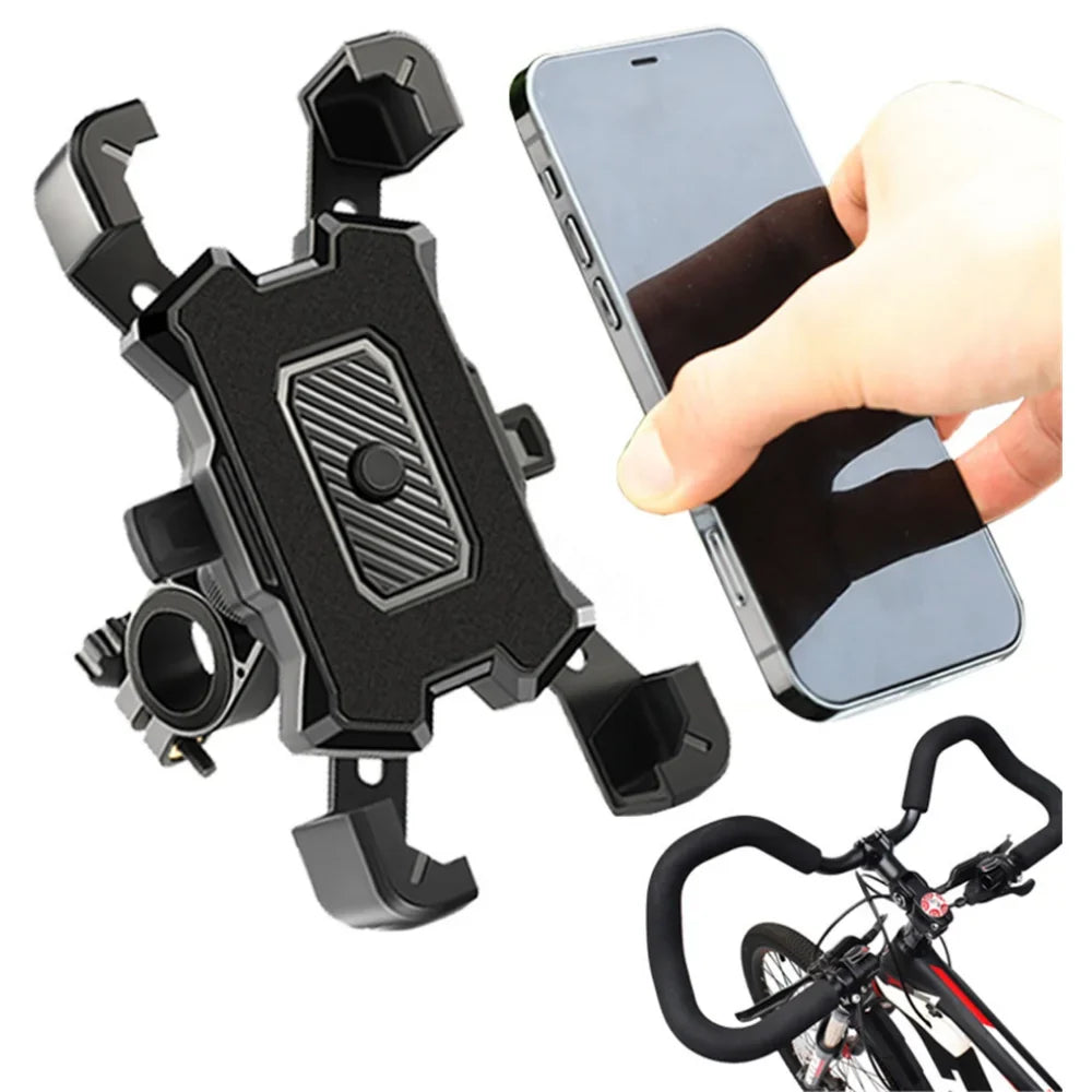 Universal Waterproof Bicycle Phone Holder Adjustable Clamp for Motorcycles Cycling Accessories Bike Rearview Mirror Mount