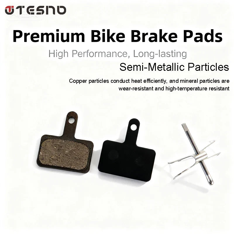TESNO Bike Resin Disc Brake Pads - Wear-resistant Hydraulic Brake Pads Compatible with SHIMANO B01S/B03S/B05S MTB Parts