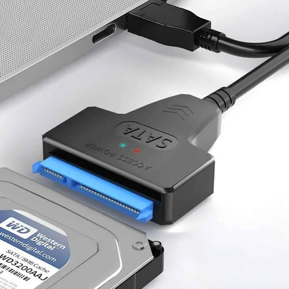 USB 3.0 SATA Cable Adapter Up to 6 Gbps Extension Computer Cables Connectors Support 2.5 Inches External Ssd Hdd Hard Drive USB