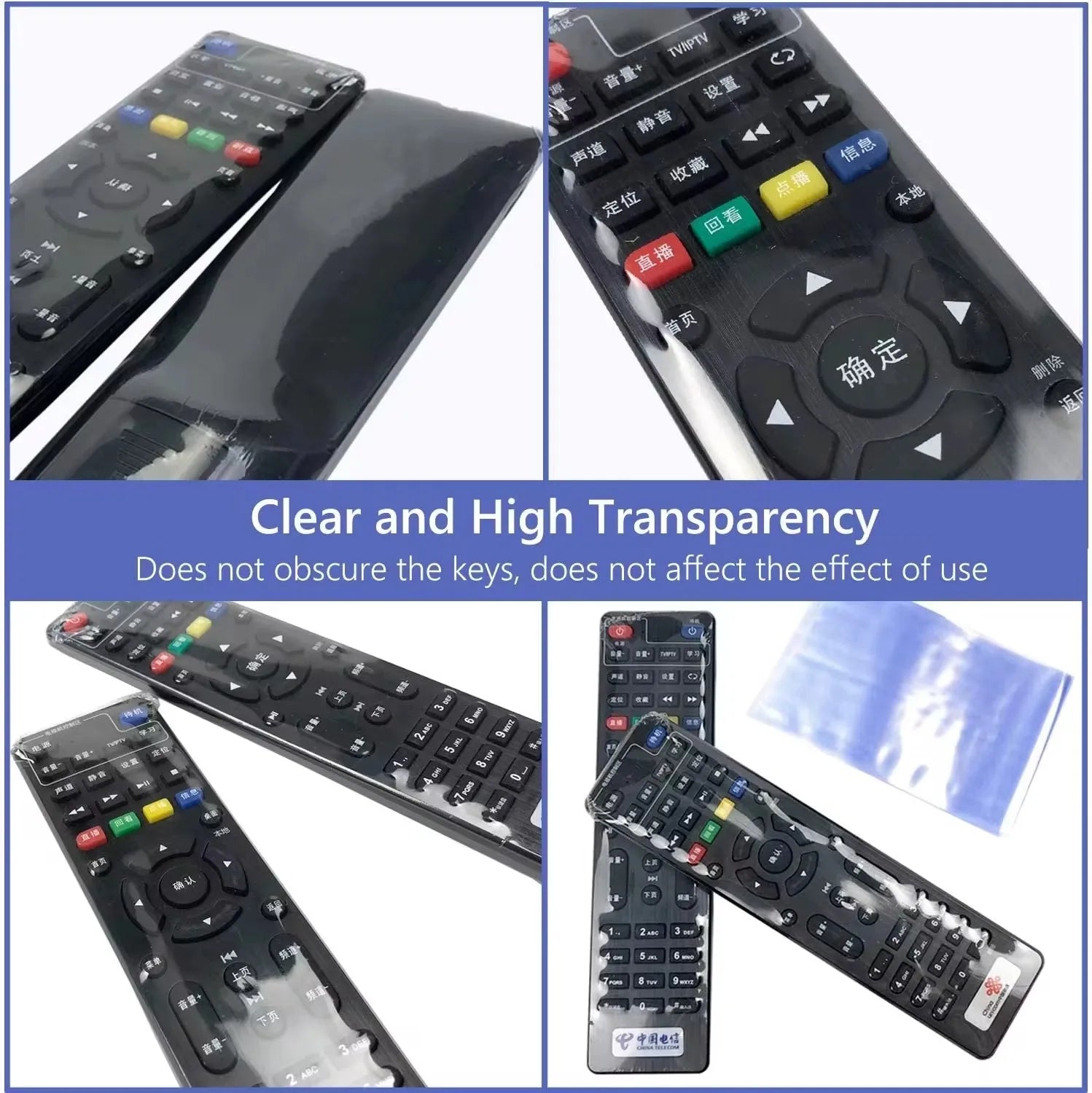 1/5/10/20Pcs Transparent Shrink Film Bag Anti-Dust Protective Case Cover for Tv Air Conditioner Remote Control Shrink Plastic