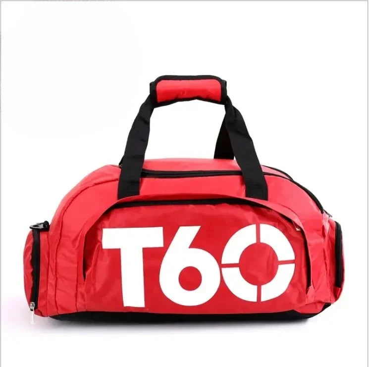 Large Capacity Gym Bag with Shoe Compartment and Wet Pocket