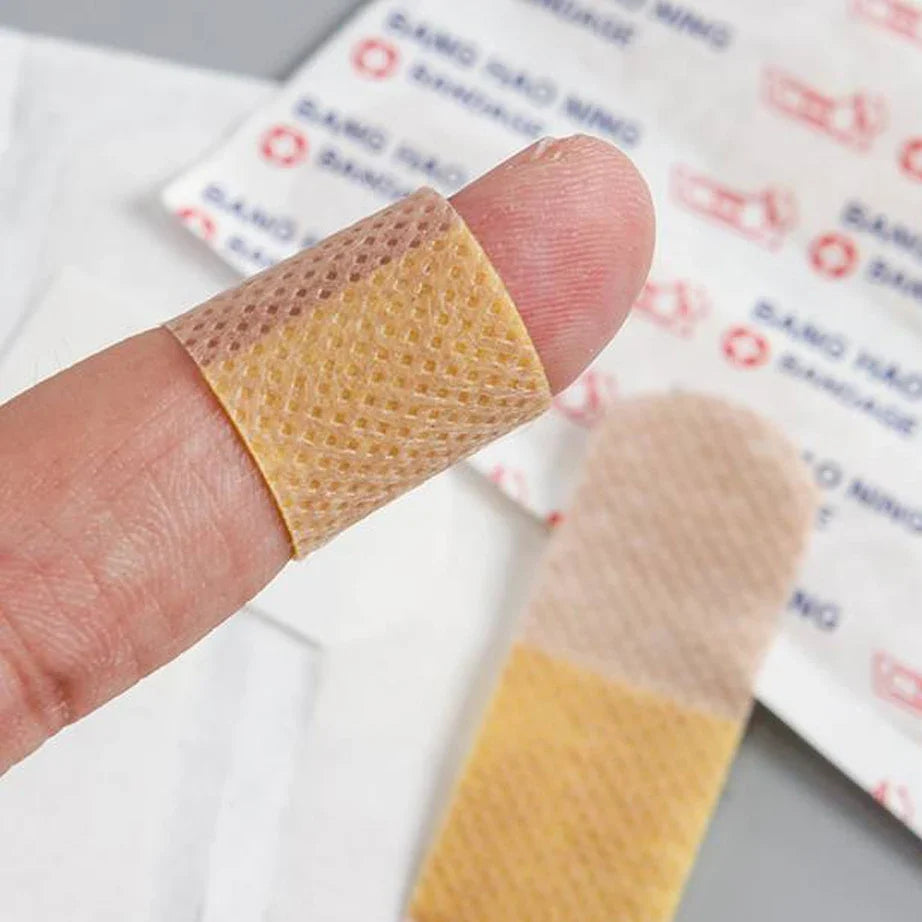 50/100Pcs Waterproof Breathable Cushion Adhesive Plaster Wound Hemostasis Sticker Band First Aid  Medical Gauze