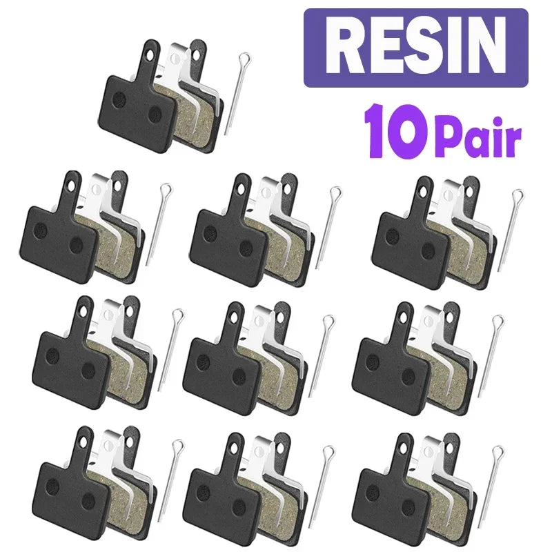 TESNO Bike Resin Disc Brake Pads - Wear-resistant Hydraulic Brake Pads Compatible with SHIMANO B01S/B03S/B05S MTB Parts