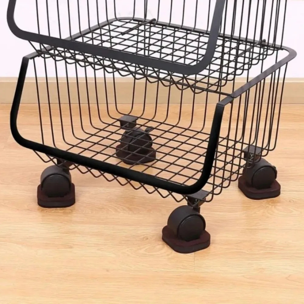 5pcs Office Chair Wheel Stopper Furniture Parts Caster Cup Prevents Scratches Wood Floor Carpet for Roller Feet Anti-slip Mat