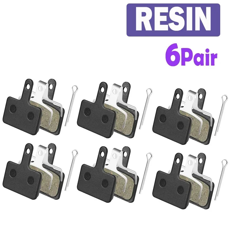 TESNO Bike Resin Disc Brake Pads - Wear-resistant Hydraulic Brake Pads Compatible with SHIMANO B01S/B03S/B05S MTB Parts