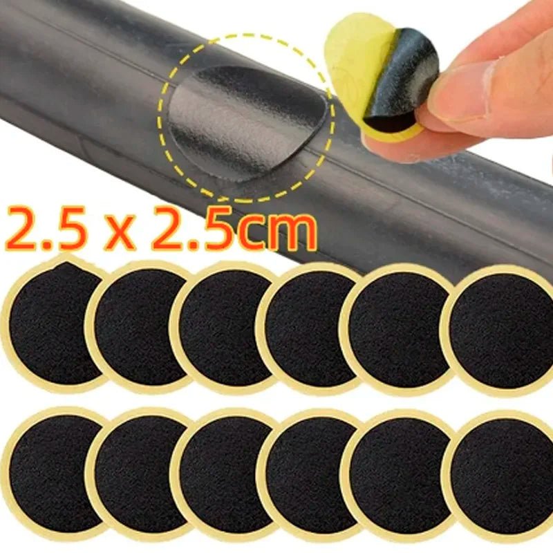 Glue-free Bicycle Tire Patches Kit Quick Repair Adhesive Quick Drying Tyre Protection Patch for Bike Repair Accessories