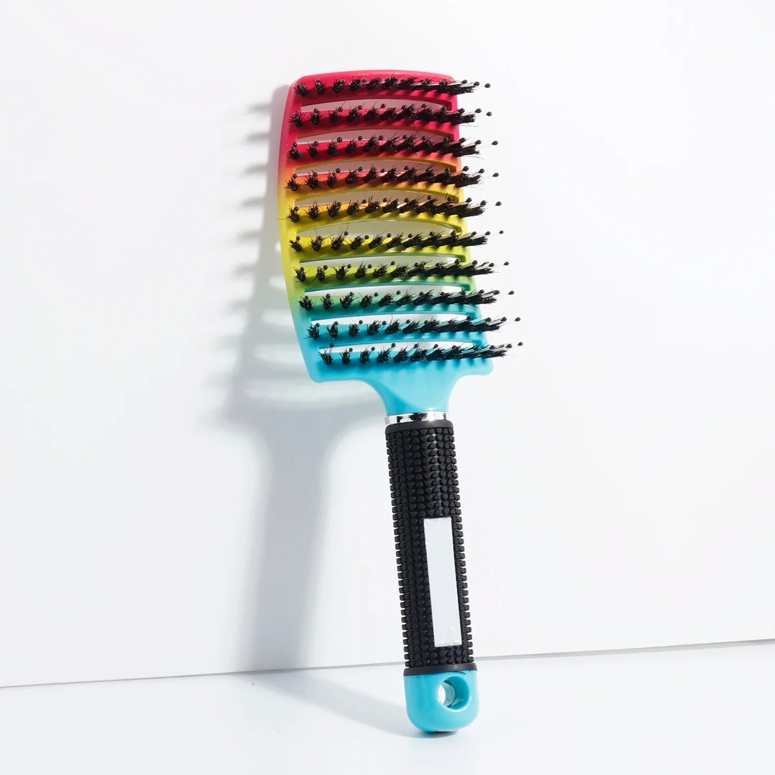 Detangling Hair Brush Bristle&Nylon Women Wet Massage Comb Curly Hairdressing Salon Styling Tools Special for real hair wigs