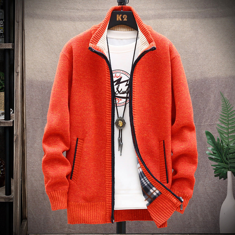 Men's Thickened Padded Jumper Cardigan Jacket (1PC)