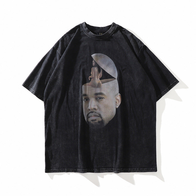 Vintage Streetwear Graffiti T-Shirt for Men